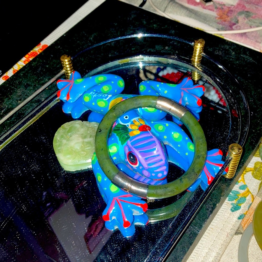 Dark green Bangle jade